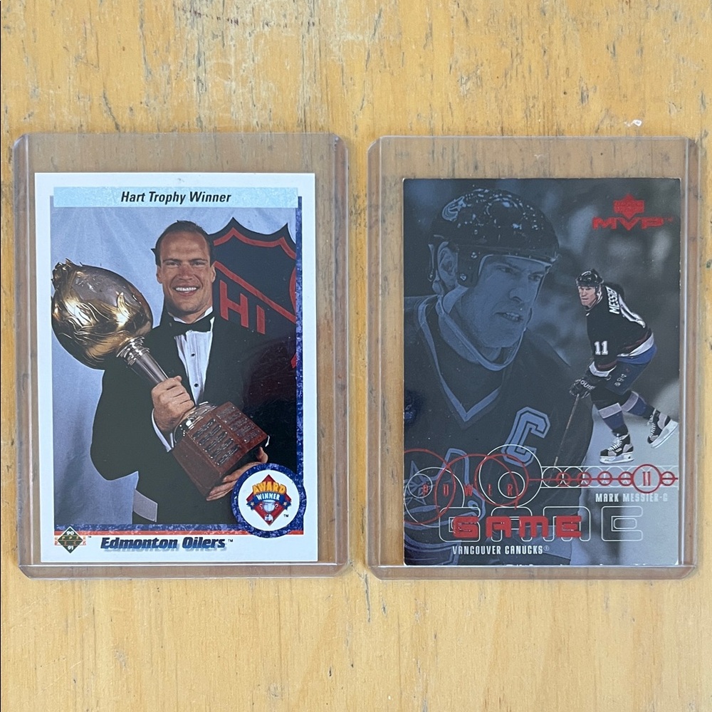 Mark Messier NHL Hockey Trading Card Set - Edmonton Oilers & Vancouver Canucks